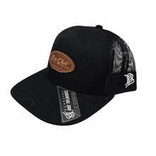 Load image into Gallery viewer, Vin-Chet Bakery black trucker hat side